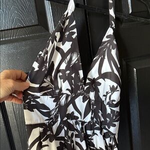 BB Dakota Black and White Floral Maxi Dress